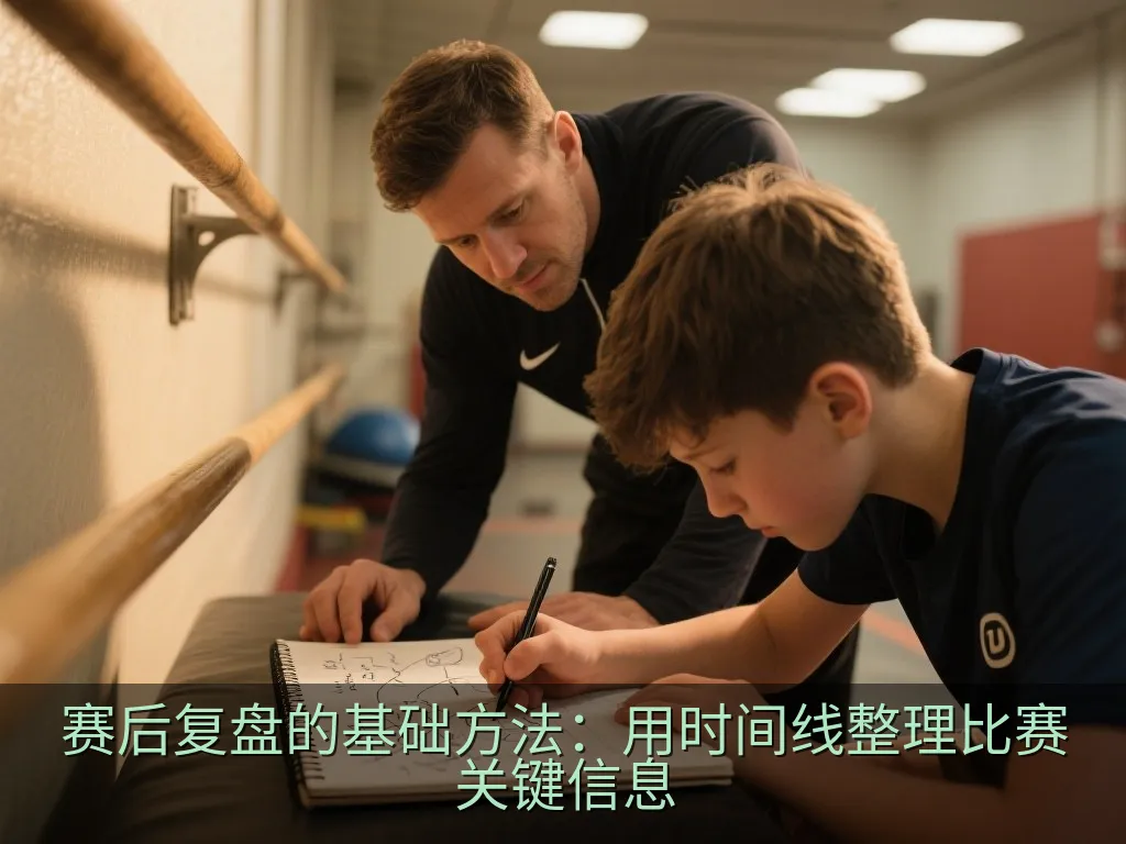 简洁的分段时间轴与基础统计对照表插画