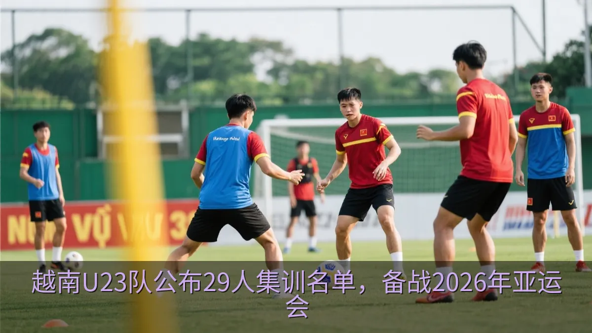 越南U23队公布29人集训名单，备战2026年亚运会
